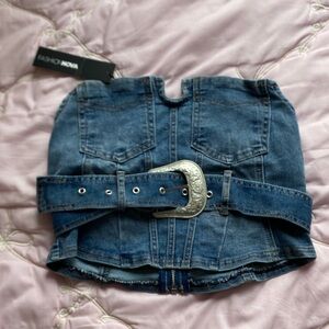Denim Corset